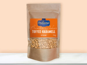 Toffee Karamellstücke ca. 6x6x6 mm 1kg Duliamo