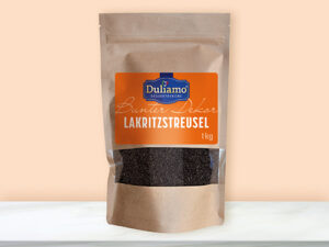 Lakritzstreusel schwarz 1kg Duliamo