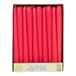 Leuchterkerzen 25cm 50er fuchsia