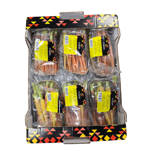 Babygemüse Mini Möhren Rainbow 6x200g – Bild 1