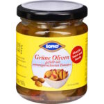 Sofko grüne Oliven gefüllt mit sonnengetrockneten Tomaten 275ml