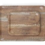Serviertablett Eiche hell 330x430 Hendi