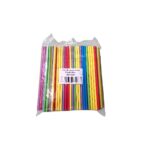 Trinkhalm Papier 220x7mm Jumbo flex farbig 250Stück Gebas