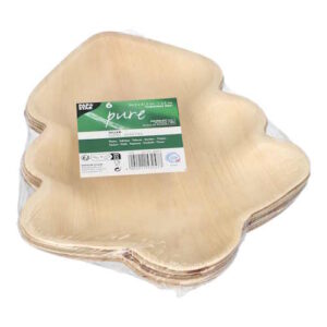 Teller Palmblatt Weihnachtsbaum 2,5x24,3x21,2cm 6 Stück