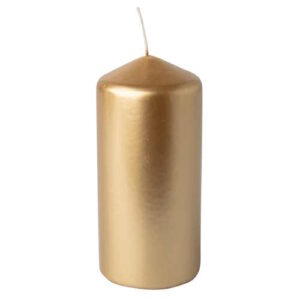 Stumpenkerzen gold 60x130mm