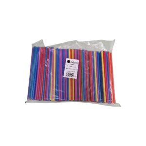 Trinkhalm Mehrweg aus PP bunt 7x220mm 500 Stück Kleva