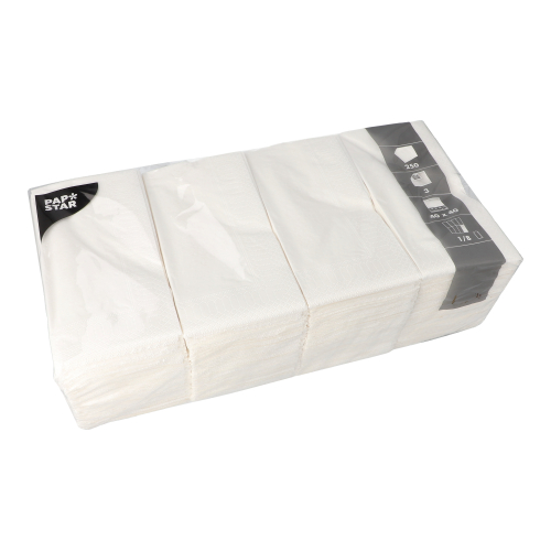 Servietten weiß 40x40cm 1/8 Falz 250Stück – Bild 1