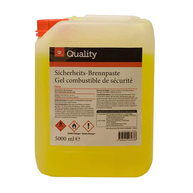 Brennpaste Sicherheits Gel 5Liter Quality – Bild 1