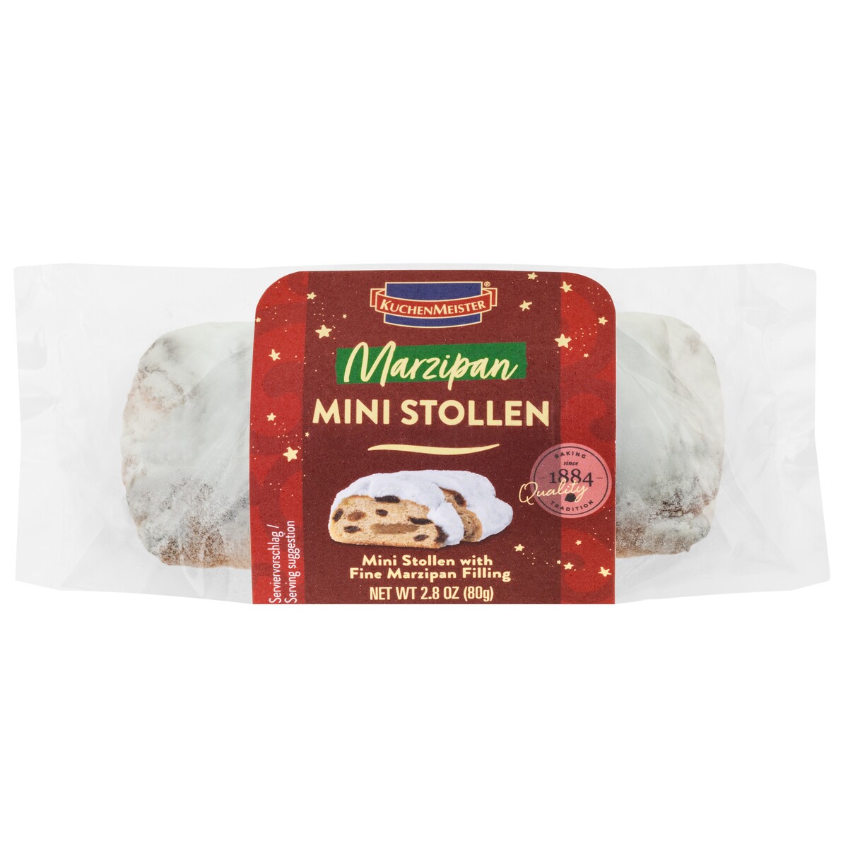 Mini Marzipanstollen 80g Kuchenmeister – Bild 1