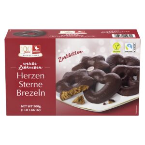 Lebkuchen Herz Stern Brezel 500g Weiss