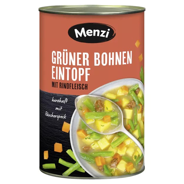 Grüne Bohnen Eintopf mit Rindfleisch 4200g Menzi – Bild 1