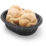 Brotkorb oval 250x190x65mm schwarz HENDI