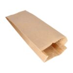 Papierfaltenbeutel gefädelt Kraftpapier 35x13x7cm 1000Stück Papstar