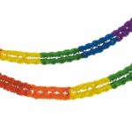Großraumgirlande Papier 16cm Durchmesser 10m Rainbow schwer entflammbar