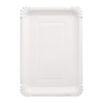 Pappteller weiß 18x26cm 250 Stück Tedeco Gizeh