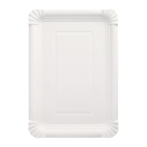 Pappteller weiß 18x26cm 250 Stück Tedeco Gizeh – Bild 1